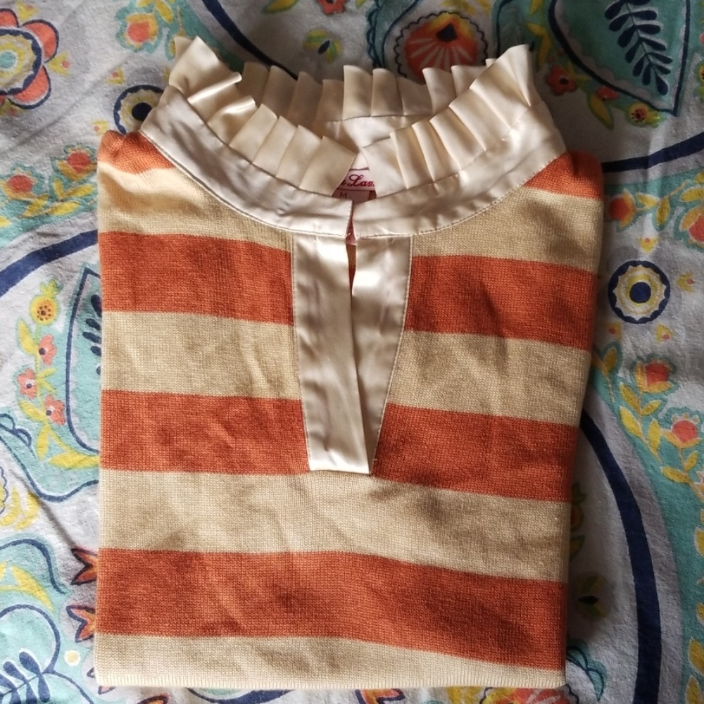 Lu Lu Lame Silk & Cashmere Top